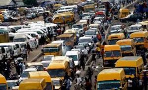 Typical Lagos traffic gridlock: Motorists warned against air pollution