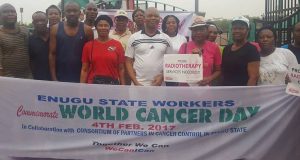 World Cancer Day rally in Enugu, Nigeria Courtesy: Prof Ifeoma Okoye
